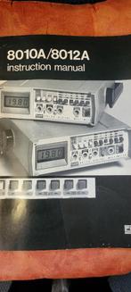 manual FLUKE meter 8010A/8012A, Doe-het-zelf en Verbouw, Meetapparatuur, Ophalen of Verzenden, Zo goed als nieuw
