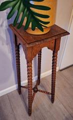 Antiek Piedestal - Plantentafeltje Bobbin stijl, Antiek en Kunst, Antiek | Meubels | Tafels, Ophalen