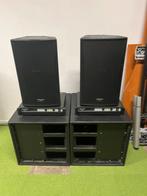 UITVERKOOP: Geluidsset 12+18 inch, Zo goed als nieuw, 120 watt of meer, Front, Rear of Stereo speakers, Ophalen