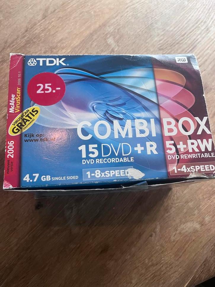 TDK Combi Box 14 DVD+R & 5 DVD+RW, Computers en Software, Beschrijfbare discs, Nieuw, Dvd, Herschrijfbaar, Ophalen
