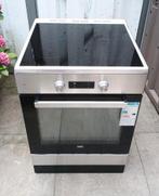 Beko vrijstaand 4pits inductie fornuis met heteluchtoven rvs, Gebruikt, Verzenden, ., 4 kookzones