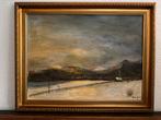 L.Hut: expressionistische panorama afbeelding ‘ 85., Antiek en Kunst, Kunst | Schilderijen | Klassiek, Ophalen