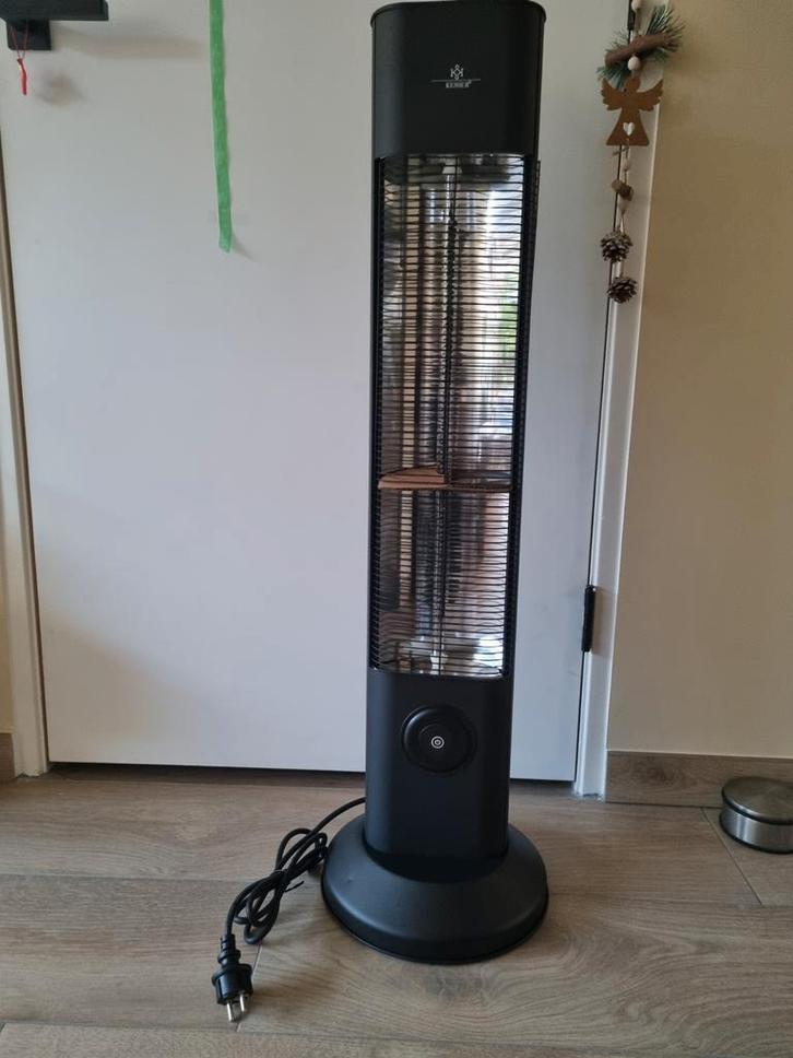 Nieuwe Staande Terrasverwarmer 2000W, Tuin en Terras, Terrasverwarmers, Nieuw, Elektrisch, Vloer, Draaibaar, Ophalen