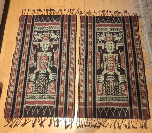 Set traditionele ikat-doeken uit Sumba (Indonesië) – handgew, Antiek en Kunst, Kunst | Niet-Westerse kunst, Verzenden