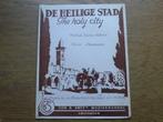 DE HELIGE STAD // THE HOLY CITY, Muziek en Instrumenten, Bladmuziek, Ophalen of Verzenden, Artiest of Componist, Zang