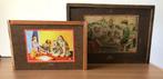 2 vintage blokkendozen met houten blokken, Antiek en Kunst, Antiek | Speelgoed, Verzenden