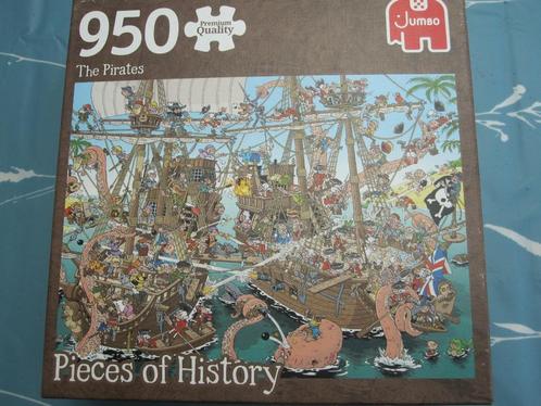 Jumbo Puzzel: Pieces of History:The Pirates(de Piraten)950st, Hobby en Vrije tijd, Denksport en Puzzels, Zo goed als nieuw, Legpuzzel