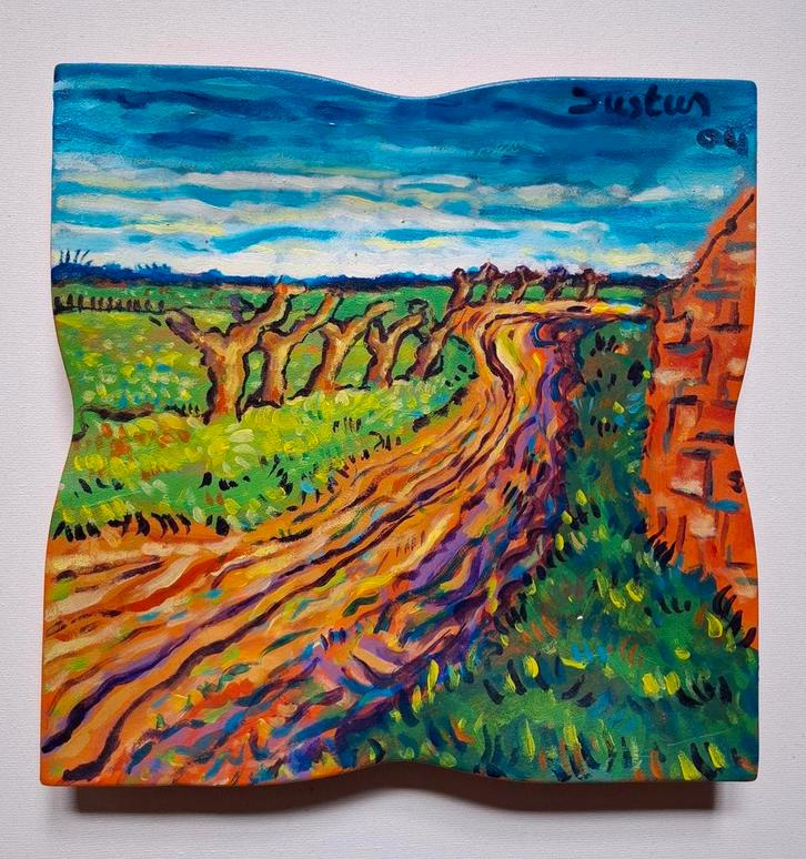 Origineel werk van Justus Donker 2, Antiek en Kunst, Kunst | Schilderijen | Modern, Ophalen of Verzenden