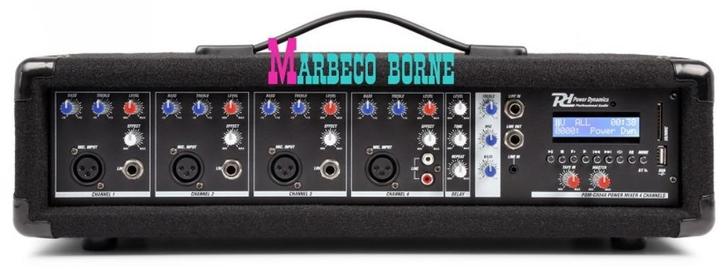 Mengpaneel, 4-Kanaals Mixer met Versterker PDM-C405A, Muziek en Instrumenten, Instrumenten | Toebehoren, Nieuw, Overige instrumenten