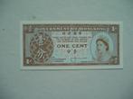 839. Hong Kong, 1 cent (1961-1995) UNC Queen Elizabeth II., Postzegels en Munten, Bankbiljetten | Azië, Oost-Azië, Los biljet