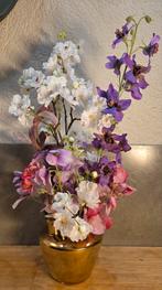 Tulpenvaasje Daan Kromhout Tuba shiny gold met Silk-ka, Huis en Inrichting, Woonaccessoires | Kunstplanten en Kunstbloemen, Ophalen of Verzenden