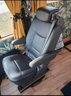 Bestuurder bijrijder cabinestoel 3p gordel isofix zwart leer, Auto-onderdelen, Interieur en Bekleding, Ophalen of Verzenden, Gebruikt
