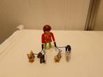 Playmobil 5213 vrouw met border collies compleet., Complete set, Ophalen of Verzenden, Zo goed als nieuw