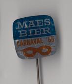 Maes Bier Carnaval 1965 masker speldje, Verzamelen, Speldjes, Pins en Buttons, Gebruikt, Niet vindbaar, Niet vindbaar, Speldje of Pin