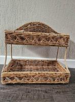 Rieten opbergmandje, Huis en Inrichting, Woonaccessoires | Schalen en Manden, Mand, Ophalen of Verzenden, Zo goed als nieuw, Riet