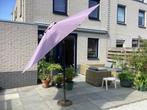 Gietijzeren parasolvoet + Parasol (knikarm) Oph. Culemborg, Ophalen, Gebruikt, Kantelbaar, Parasolvoet
