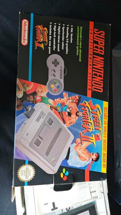 snes streetfighter set, Spelcomputers en Games, Spelcomputers | Nintendo Super NES, Zo goed als nieuw, Ophalen