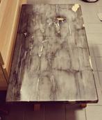 Versteend houten tafelblad - Uniek pronkstuk!, Ophalen, Overige materialen, Minder dan 50 cm, Gebruikt