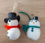 2 SNEEUWPOPPETJES HANGER-POPPENHUIS SNEEUWPOP, Diversen, Kerst, Verzenden, Zo goed als nieuw