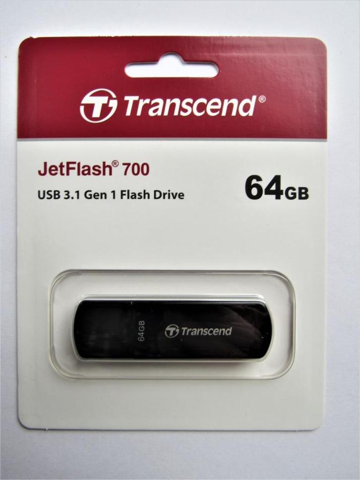 Transcend JetFlash USB 3.1 stick 64GB nieuw, Computers en Software, USB Sticks, Nieuw, 64 GB, Ophalen of Verzenden