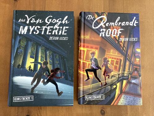 Het Van Gogh Mysterie en De Rembrandt Roof van Deron Hicks, Boeken, Kinderboeken | Jeugd | 10 tot 12 jaar, Zo goed als nieuw, Fictie