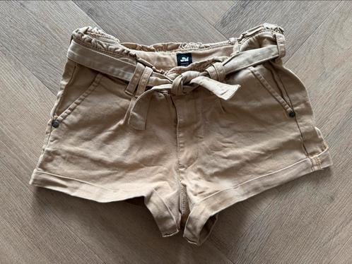 Shoeby JM korte broek mom short beige/bruin maat 134/140, Kinderen en Baby's, Kinderkleding | Maat 134, Gebruikt, Meisje, Broek