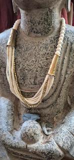 Inboedel edelsmid 1979 ivoorkleurige ketting koper ww 89,-, Sieraden, Tassen en Uiterlijk, Kettingen, Overige materialen, Verstelbaar