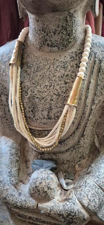 Inboedel edelsmid 1979 ivoorkleurige ketting koper ww 89,- beschikbaar voor biedingen