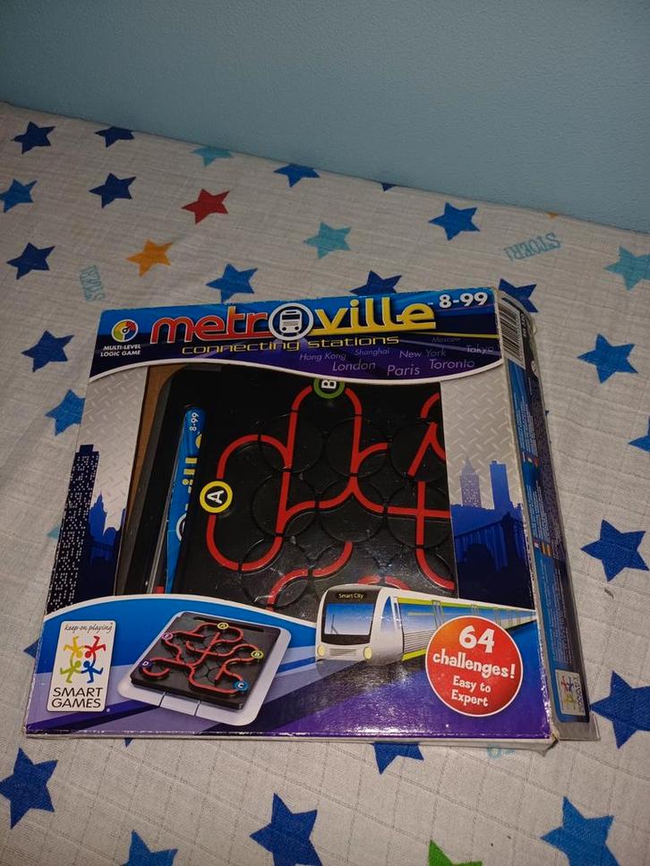 Metroville Educatief Puzzelspel, Hobby en Vrije tijd, Gezelschapsspellen | Overige, Gebruikt, Een of twee spelers, Ophalen of Verzenden