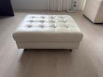 Mooie hocker/voetenbank - wegens verhuizing!, Huis en Inrichting, Ophalen, Gebruikt, Vierkant, Leer