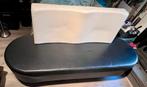 Zwarte bank met Cream rugleuning wacht bank, Huis en Inrichting, Banken | Bankstellen, Ophalen, Minder dan 75 cm, 150 tot 200 cm