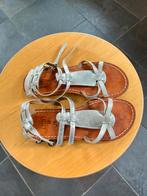 Zilverkleurig leren sandaaltjes maat 37, Sandalen of Muiltjes, Ophalen of Verzenden, Zo goed als nieuw, Gips Eppo Kids