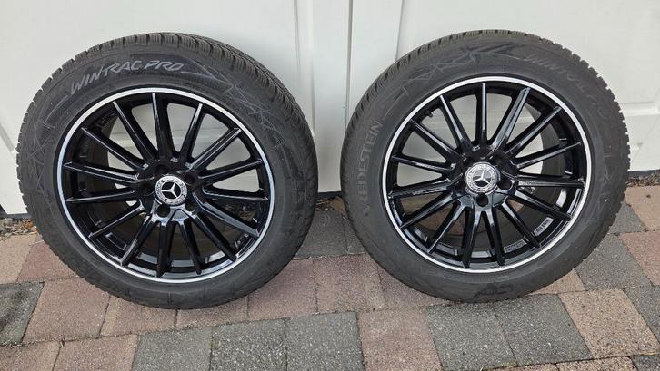 4 x Wielen voor MB GLA/EQA vanaf 2021 met winterbanden, Auto-onderdelen, Banden en Velgen, Banden en Velgen, Winterbanden, 18 inch