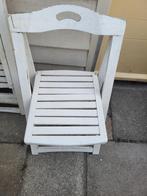 Witte klapstoelen, Ophalen, Gebruikt, Drie, Wit