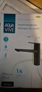 aqua vive keukenmengkraan mat zwart, Doe-het-zelf en Verbouw, Sanitair, Ophalen of Verzenden, Nieuw, Rvs, Kraan