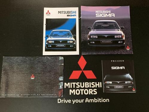 T E A B : 4 verschillende Mitsubishi Sigma folders, Boeken, Auto's | Folders en Tijdschriften, Zo goed als nieuw, Mitsubishi, Ophalen