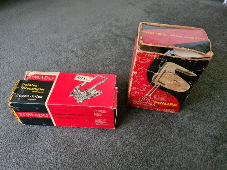 Oude mixer Philips en Tomado frietjesmaker, Verzamelen, Overige Verzamelen, Zo goed als nieuw, Ophalen of Verzenden