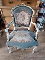 Vintage fauteuil met bloemmotief, Huis en Inrichting, Stoelen, Ophalen, Gebruikt, Overige kleuren, Vintage
