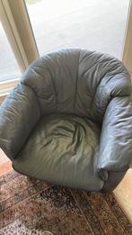 Te koop 4 mooie lederen kuipstoelen., Huis en Inrichting, Fauteuils, Ophalen of Verzenden, Zo goed als nieuw, Modern/klassiek