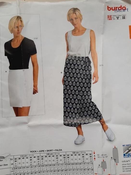 Burdaknippatroon  nr.3005 voor een wikkel rok maat 34-50, Hobby en Vrije tijd, Kledingpatronen, Nieuw, Vrouw, Burda, Ophalen of Verzenden