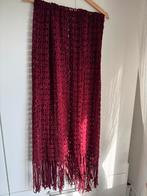 Burgundy red wine red bordeaux scarf 160x80 cm fringes, Kleding | Dames, Mutsen, Sjaals en Handschoenen, Ophalen of Verzenden
