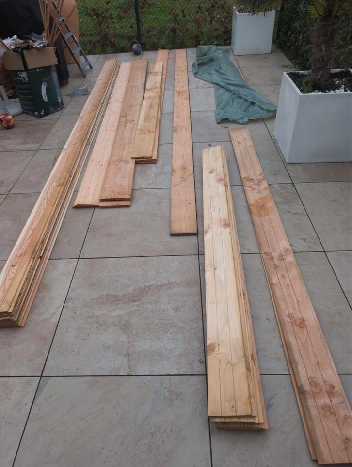 Douglas Zweeds Rabat - Verschillende Lengtes, Doe-het-zelf en Verbouw, Hout en Planken, Nieuw, Plank, Overige houtsoorten, Minder dan 200 cm