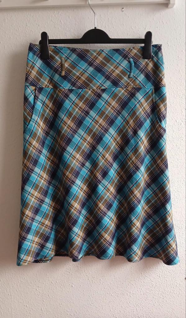 Geruite rok - Maat M, Maat 38/40 (M), Blauw, Ophalen of Verzenden, Zo goed als nieuw