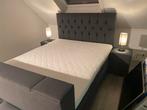 Boxspring chester 140/160/180x200 210 220 snelle levering, Ophalen of Verzenden, 180 cm, 200 cm, Crème
