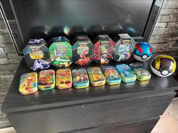 Lege pokemon tins beschikbaar voor biedingen