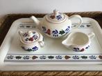 Boerenbont Boch België ( Theepot,suikerpot,melkkannetje), Huis en Inrichting, Keuken | Servies, Overige typen, Ophalen of Verzenden