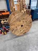 Houten Kabelhaspel, Tuin en Terras, Tuintafels, Ophalen, Gebruikt, Rond, Hout