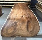 UNIEKE SUAR WATERVAL TAFEL BOOGTAFELS  GROTE VOORRAAD !, Verzenden, Eiken, Plank, 50 mm of meer