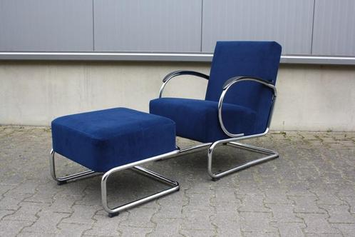 Gispen 407 + hocker GT443 Showmodelaanbieding !20%korting!, Huis en Inrichting, Fauteuils, Nieuw, Stof, Ophalen