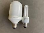 2 Spaarlampen Philips 9 W en 12W, Huis en Inrichting, Lampen | Losse lampen, Gebruikt, Minder dan 30 watt, Spaarlamp, E27 (groot)